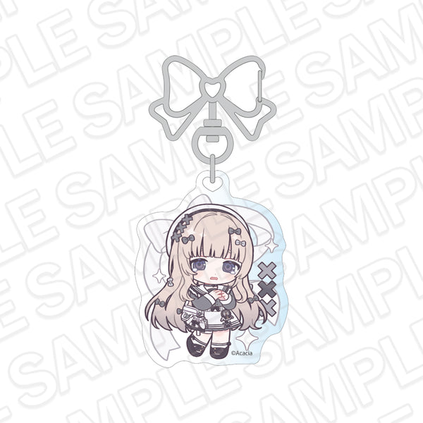 『魔法少女ノ魔女裁判』ホログラムキーホルダー 氷上メルル 制服風コーデ デフォルメ ver.