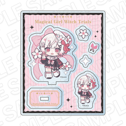 『魔法少女ノ魔女裁判』アクリルパーツ 桜羽エマ 制服風コーデ デフォルメ ver.