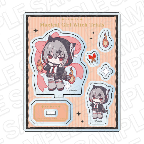 『魔法少女ノ魔女裁判』アクリルパーツ 紫藤アリサ 制服風コーデ デフォルメ ver.