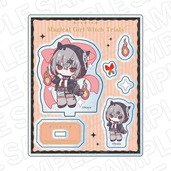 『魔法少女ノ魔女裁判』アクリルパーツ 紫藤アリサ 制服風コーデ デフォルメ ver.