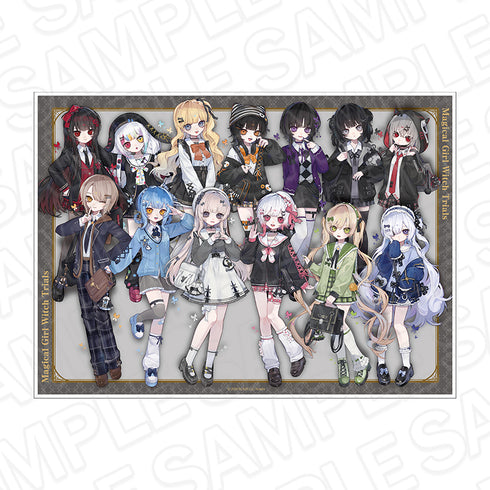 『魔法少女ノ魔女裁判』キャンバスアート 制服風コーデ ver.