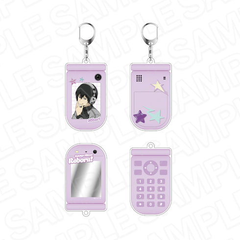 "The Hitman Reborn!" Feature Phone-Style Keychain: Kyoya Hibari STAR Ver.