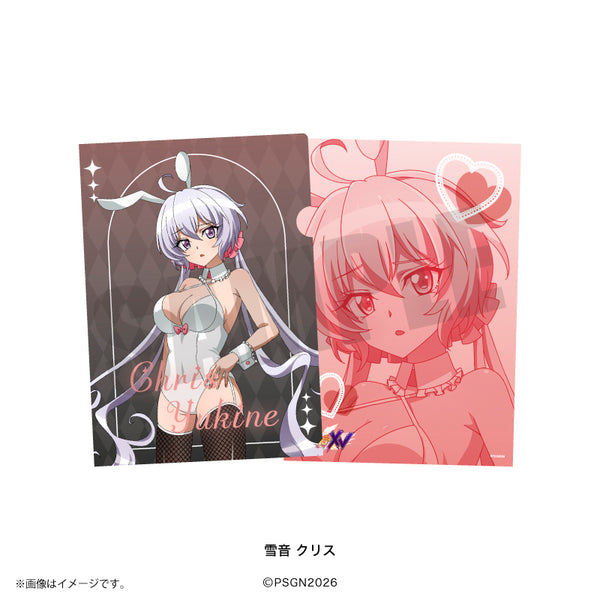 《戰姬絕唱 Symphogear》A4透明文件夾 雪音・克莉絲 白色兔女郎版