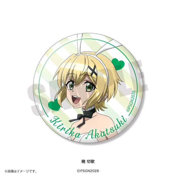 『戦姫絶唱シンフォギア』オーロラ缶バッジ 暁 切歌 白バニーver.
