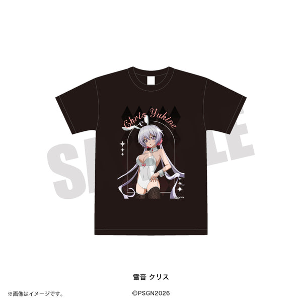 『戦姫絶唱シンフォギア』Tシャツ (黒) 雪音 クリス 白バニーver.