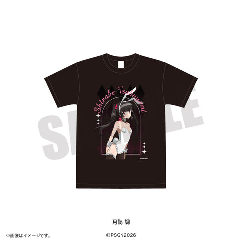 『戦姫絶唱シンフォギア』Tシャツ (黒) 月読 調 白バニーver.