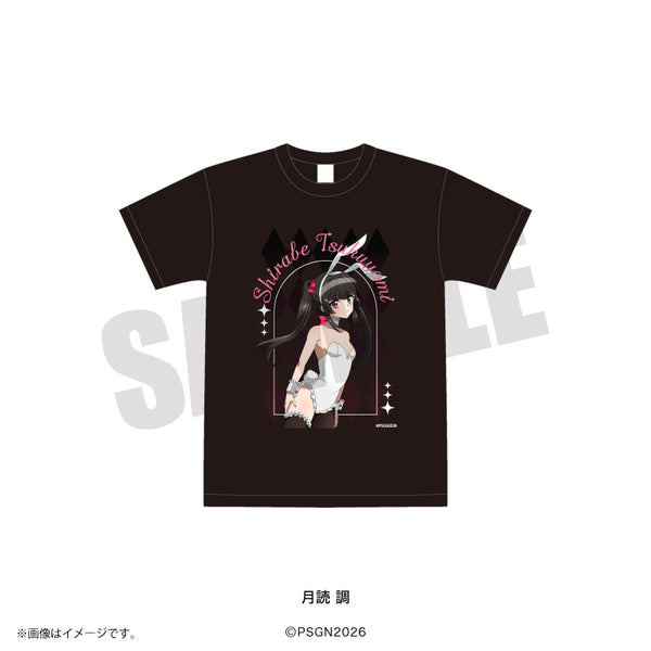 『戦姫絶唱シンフォギア』Tシャツ (黒) 月読 調 白バニーver.