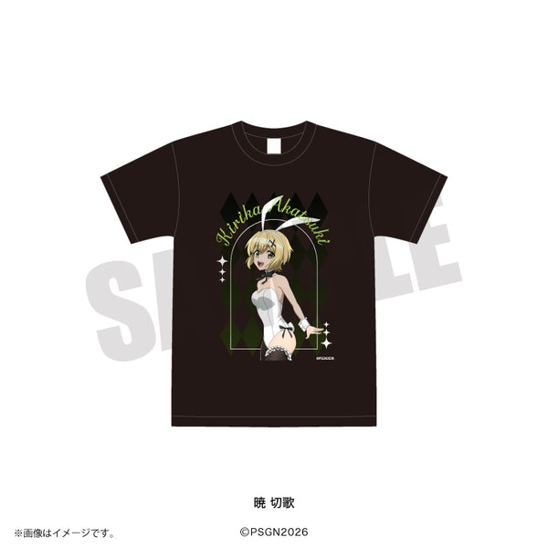 『戦姫絶唱シンフォギア』Tシャツ (黒) 暁 切歌 白バニーver.