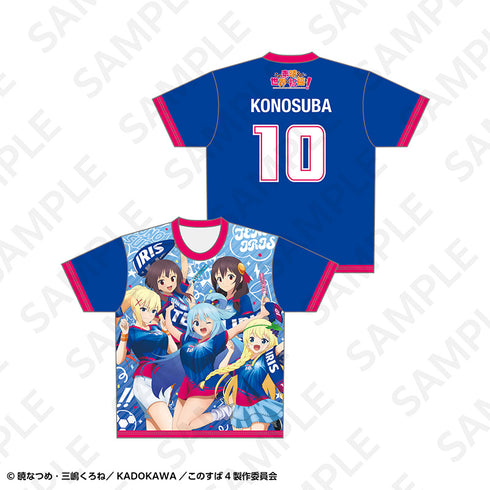 『この素晴らしい世界に祝福を!』フルグラフィックTシャツ サッカーユニフォームver. XL