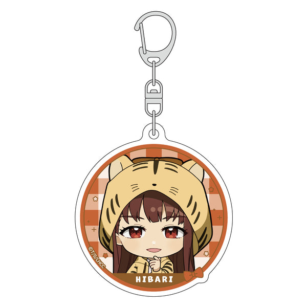 "There Are Too Many Losing Heroines!" Acrylic Keychain (Hibari Hōkobaru / Animal-Ear Hoodie)