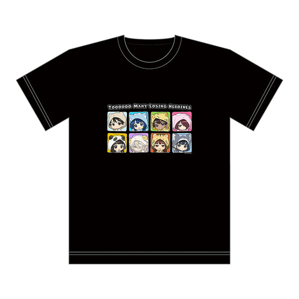 "There Are Too Many Losing Heroines!" T-shirt (Furry Ears Hoodie)
