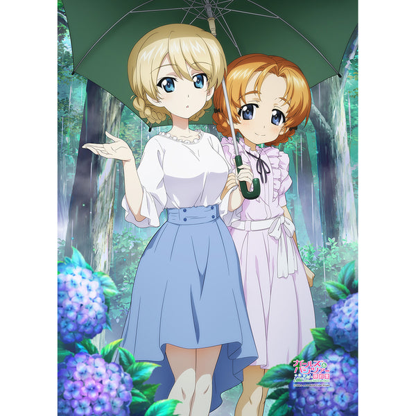 『ガールズ&パンツァー 最終章』B2タペストリー (ダージリン&オレンジペコ/傘)