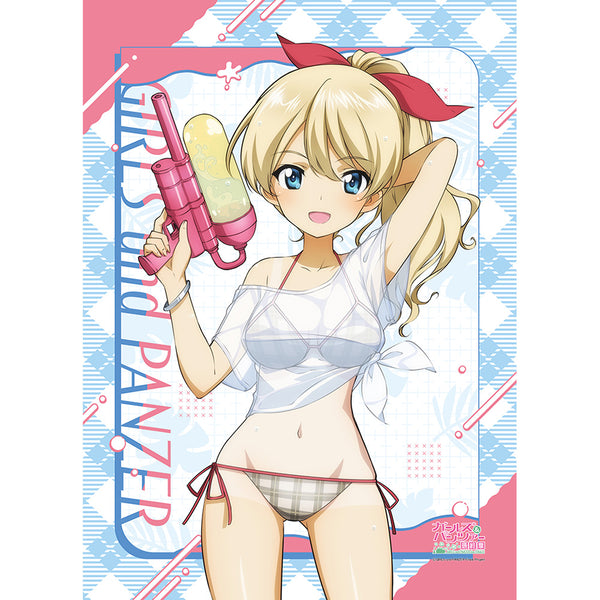 『ガールズ&パンツァー 最終章』描き下ろしB2タペストリー (ダージリン/水鉄砲 日焼けVer.)