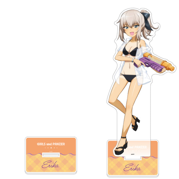 "Girls und Panzer: The Final Chapter" Exclusive Oversized Acrylic Stand (Erika Itsumi / Water Gun "Sunburn" Ver.)