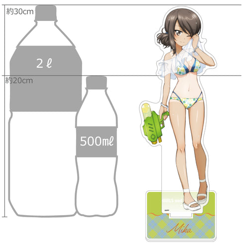 『ガールズ&パンツァー 最終章』描き下ろし特大アクリルスタンド (ミカ/水鉄砲 日焼けVer.)