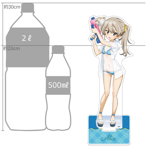 『ガールズ&パンツァー 最終章』描き下ろし特大アクリルスタンド (島田愛里寿/水鉄砲 日焼けVer.)