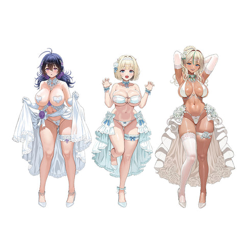 『ブラウンダスト2』描き下ろしキャラファイングラフ(ウエディング水着) A4