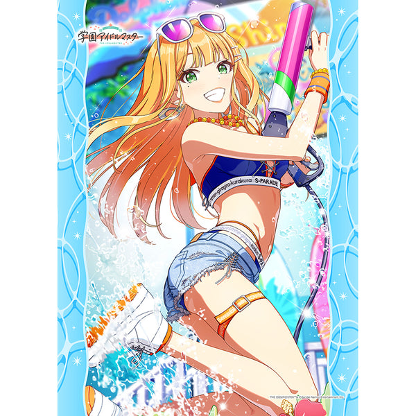 『学園アイドルマスター』B2タペストリー(紫雲清夏/キミとセミブルー)Wスエード