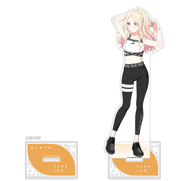 "Gakuen Idolmaster" Extra-Large Acrylic Stand (Seina Jūō / Training Outfit)