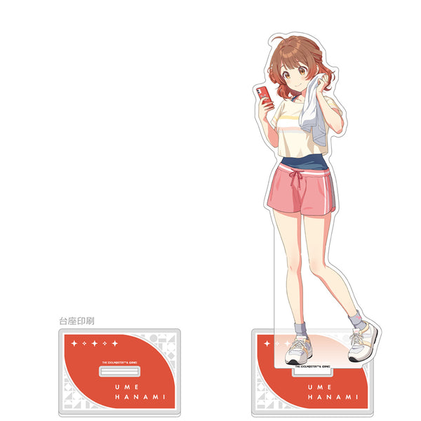 "Gakuen Idolmaster" Extra-Large Acrylic Stand (Yume Hanami / Training Outfit)
