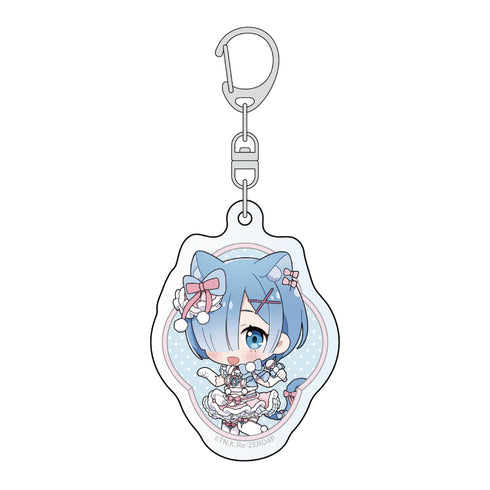 『Re:ゼロから始める異世界生活』アクリルキーホルダー(レム/けもみみアイドル)