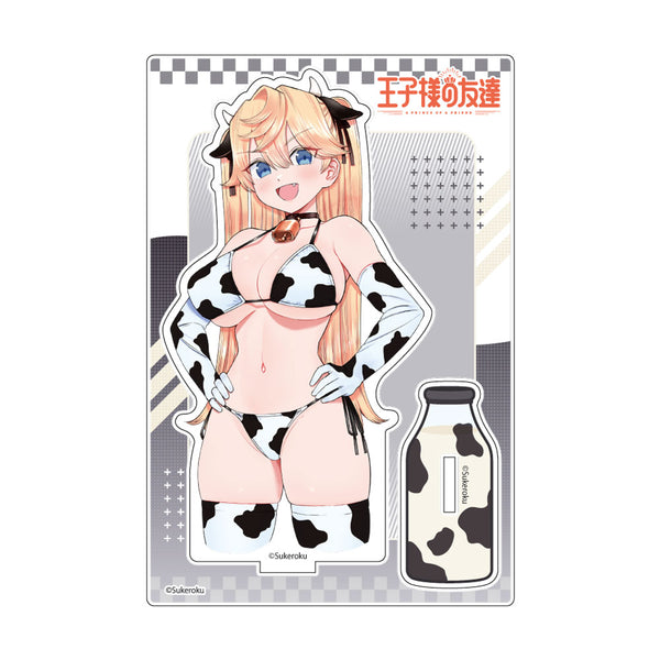 "The Prince's Friend" Acrylic Stand (Yuki Akai / Cow-Print Swimsuit)
