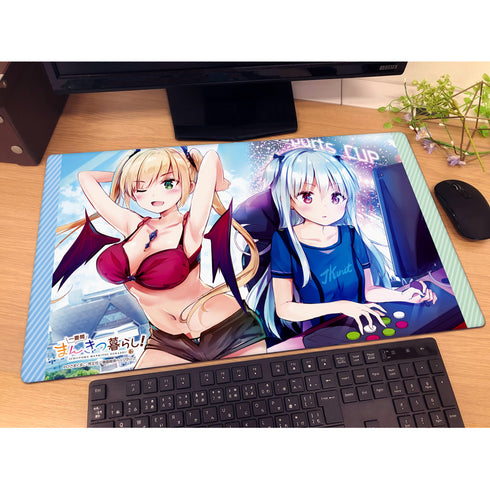 『一畳間まんきつ暮らし!』ラバーマット(鈴木万里花、中埜音緒)
