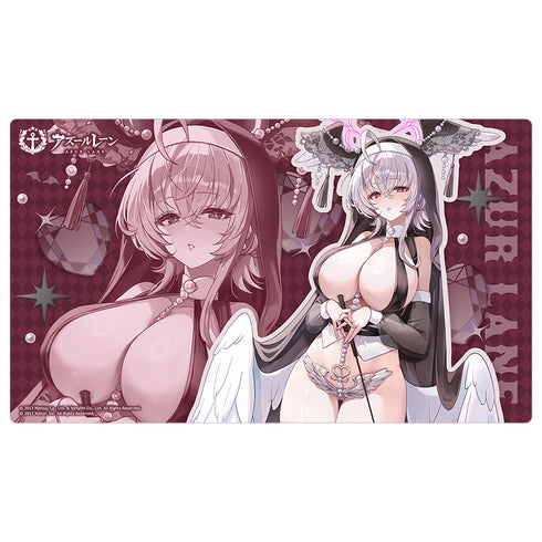 『アズールレーン』描き下ろしラバーマット(パール/サキュバスシスター)