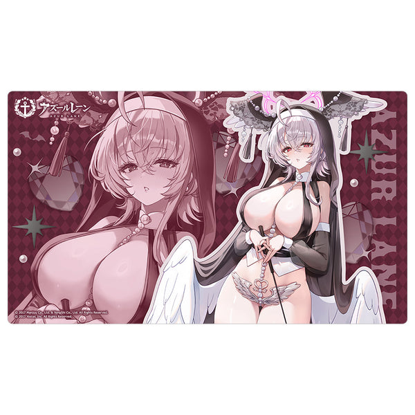 『アズールレーン』描き下ろしラバーマット(パール/サキュバスシスター)