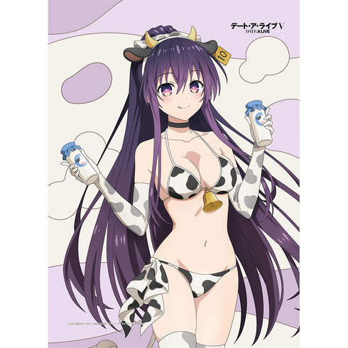 『デート・ア・ライブV』描き下ろしB2タペストリー(夜刀神十香/牛柄水着)Wスエード