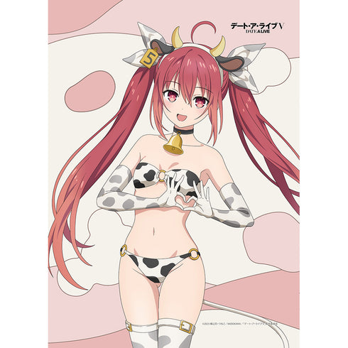 『デート・ア・ライブV』描き下ろしB2タペストリー(五河琴里/牛柄水着)Wスエード