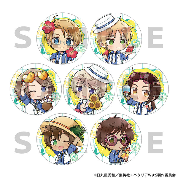 『ヘタリア World★Stars』トレーディング缶バッジ(サマーバケーション/ver.B)単品【BOX】