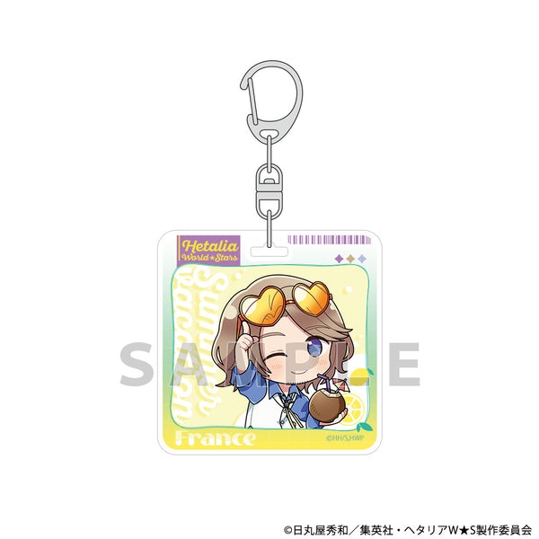 『ヘタリア World★Stars』アクリルキーホルダー(フランス/サマーバケーション)