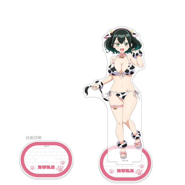 『ばっどがーる』描き下ろし特大アクリルスタンド(瑠璃葉るら/アニマル水着)