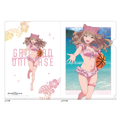 "Gridman Universe" Original Illustration Clear File (Minami Yume / Swimsuit)