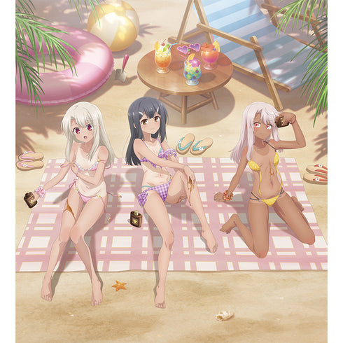 『Fate/kaleid liner プリズマ☆イリヤ Licht 名前の無い少女』描き下ろし複製原画(イリヤ&美遊&クロエ/日焼け)
