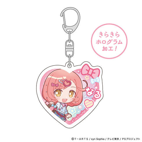 『プリティーシリーズ』ホログラムアクリルキーホルダー(彩瀬なる/制服アレンジ)