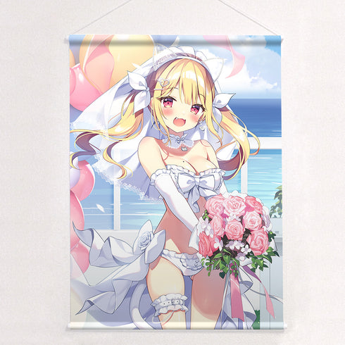 『ぱん先生』描き下ろしB2タペストリー(有栖川瑠々/ウエディング)Wスエード
