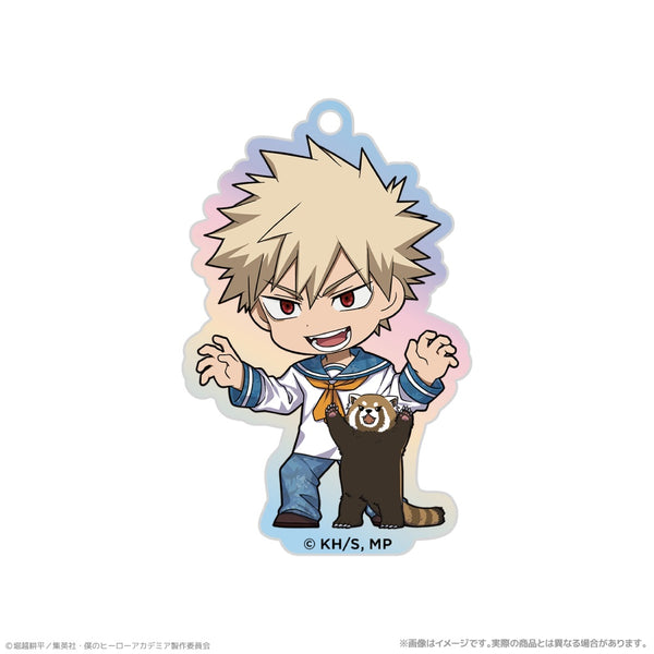 "My Hero Academia" Aurora Acrylic Keychain: Katsuki Bakugo with Sea Creatures – PLUS ULTRA