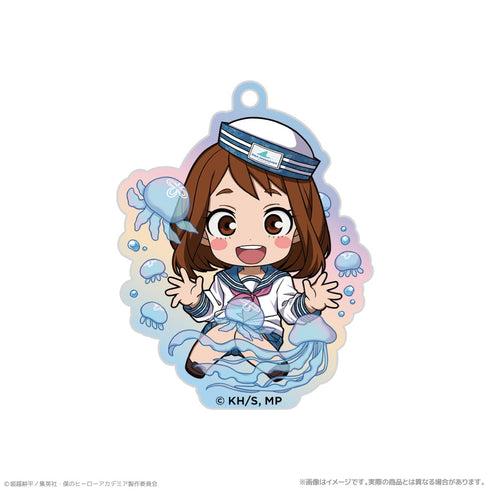 『僕のヒーローアカデミア』オーロラアクリルキーホルダー_麗日お茶子 海の生きものたちと一緒にPLUS ULTRA