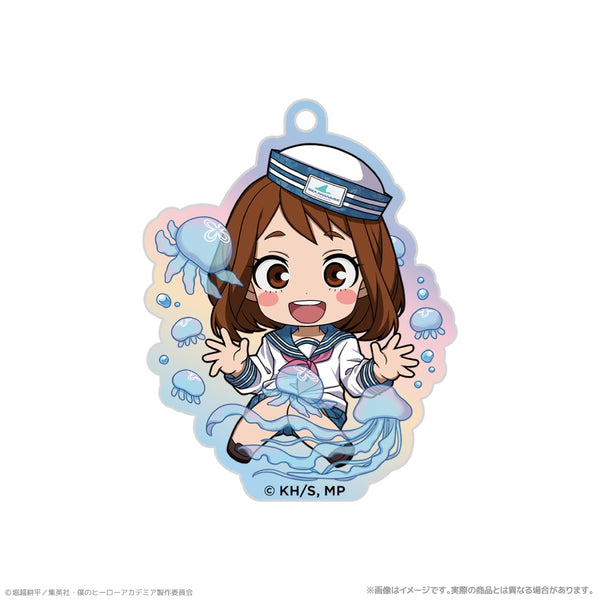 『僕のヒーローアカデミア』オーロラアクリルキーホルダー_麗日お茶子 海の生きものたちと一緒にPLUS ULTRA