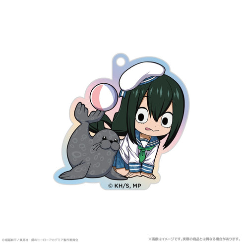 《我的英雄學院》極光壓克力鑰匙圈_蛙吹梅雨 與海洋生物們一同PLUS ULTRA