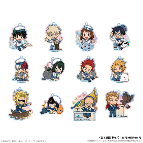 《我的英雄學院》極光壓克力鑰匙圈_蛙吹梅雨 與海洋生物們一同PLUS ULTRA
