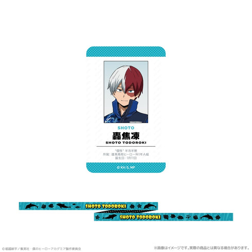 『僕のヒーローアカデミア』カード付ネックストラップ_轟焦凍 海の生きものたちと一緒にPLUS ULTRA