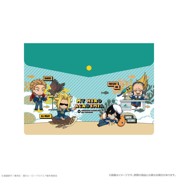 『僕のヒーローアカデミア』エンベロープケース_オールマイト&相澤消太&プレゼント・マイク&ホークス 海の生きものたちと一緒にPLUS ULTRA