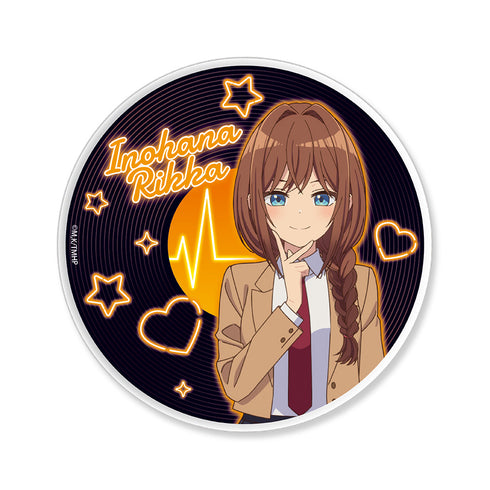 『真夜中ハートチューン』レコード風アクリルコースター 井ノ華六花