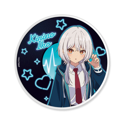 『真夜中ハートチューン』レコード風アクリルコースター 霧乃イコ