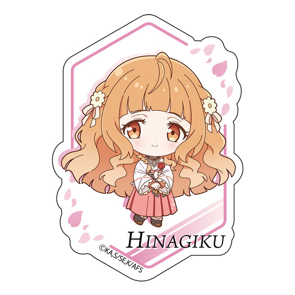 『春夏秋冬代行者 春の舞』ミニキャラダイカットステッカー 花葉雛菊