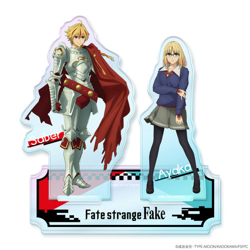 『Fate/strange Fake』オーロラアクリルニコスタンド アヤカ・サジョウ&セイバー