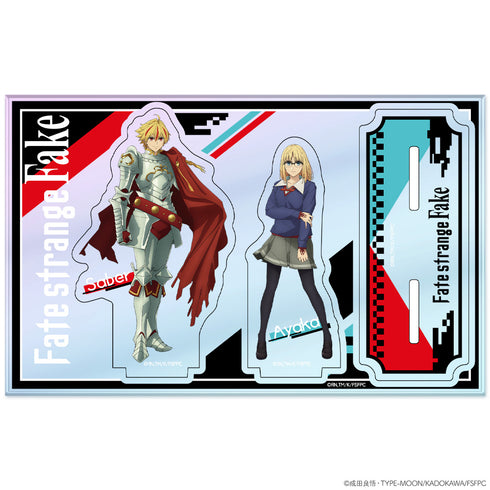 『Fate/strange Fake』オーロラアクリルニコスタンド アヤカ・サジョウ&セイバー